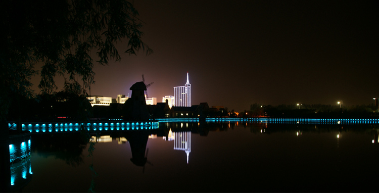 濰坊壽光彌河公園景觀(guān)亮化